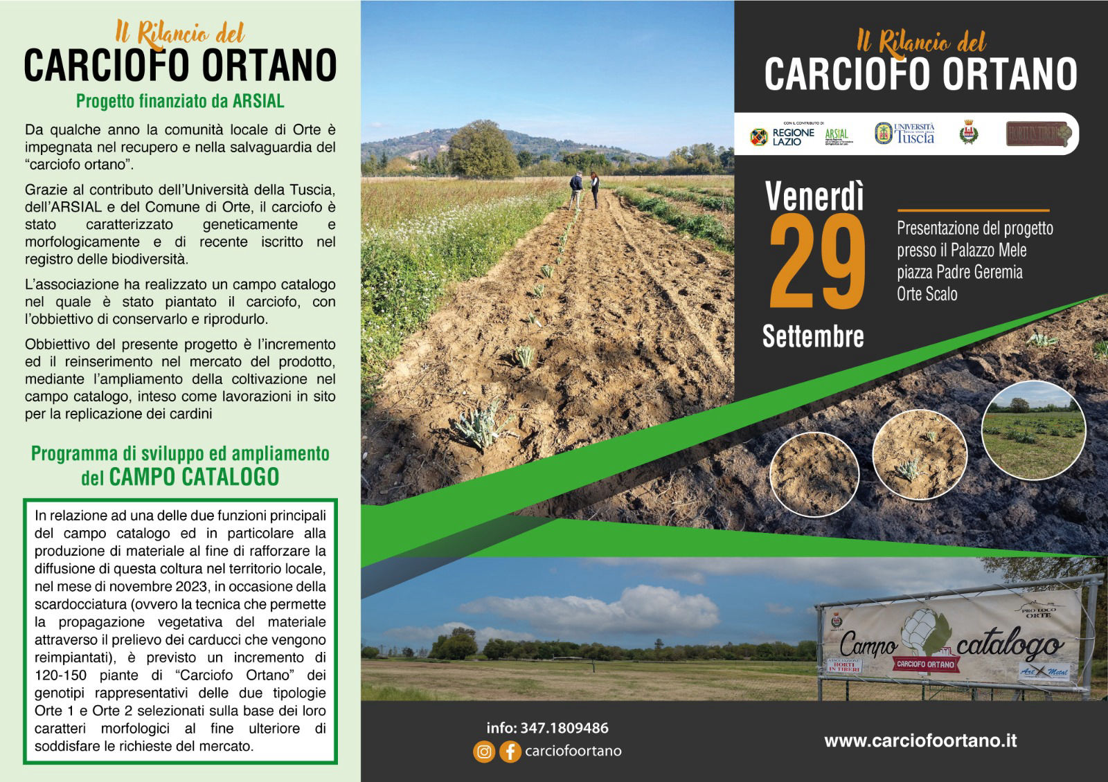 copertina evento il rilancio del carciofo ortano 2023